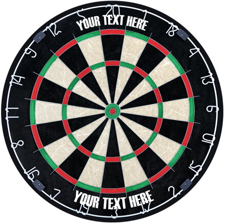 Personalised Dartboard | Text | 1-Color